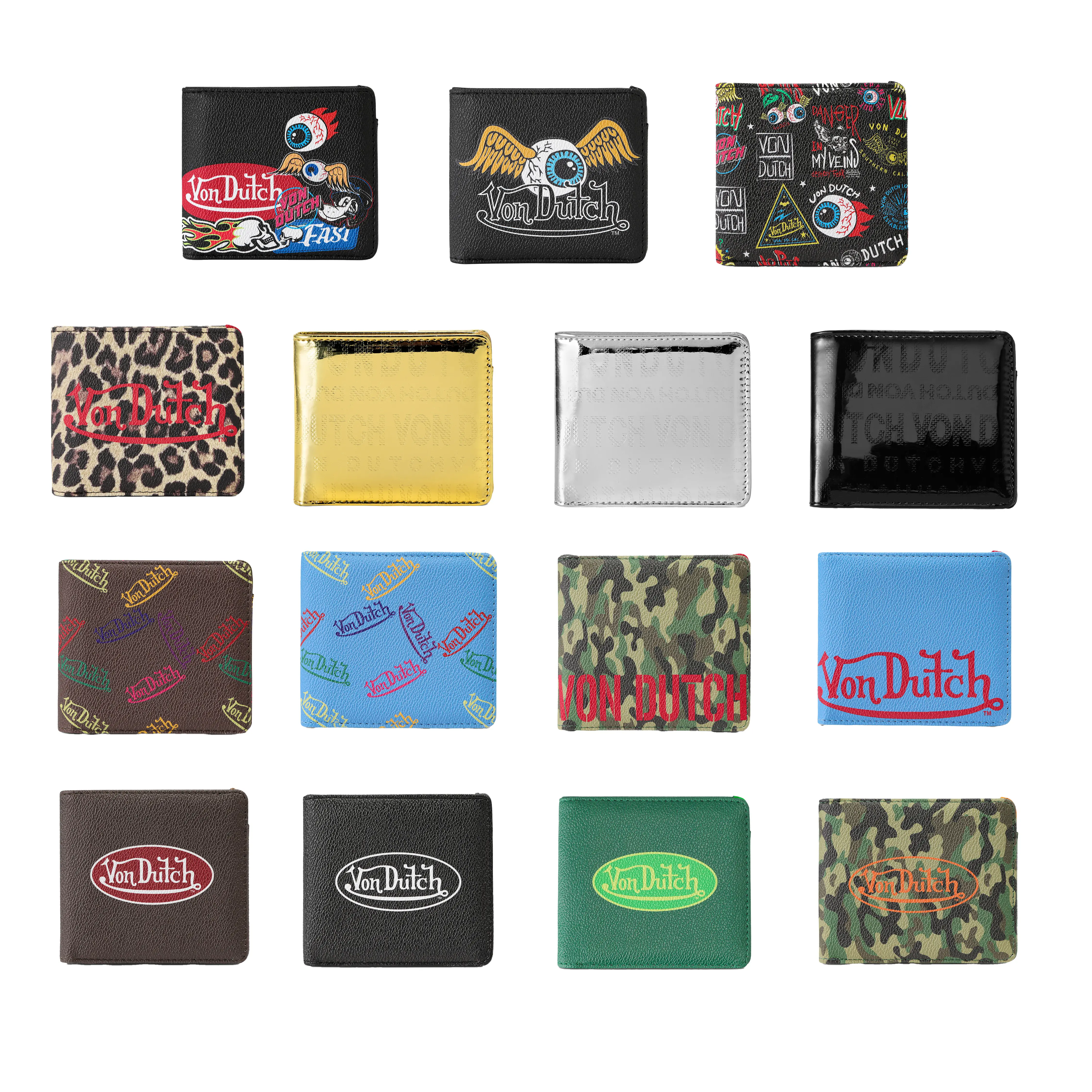Von Dutch Bi-Fold Wallets - Full Collection Von Dutch Bi-Fold Wallets - Full Collection