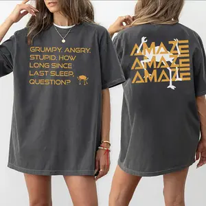 Rocky Amaze Double Sides Shirt, Project Hail Mary Inspired Sci-Fi Tee, Vintage Grumpy Rocky Quote Tee, Funny Bookish Reader Gift