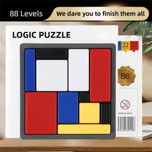 Logic Puzzle Brain Teaser Game for Kids & Adults 88 Challenging Levels Educational Toy Travel Games for Ages 7+