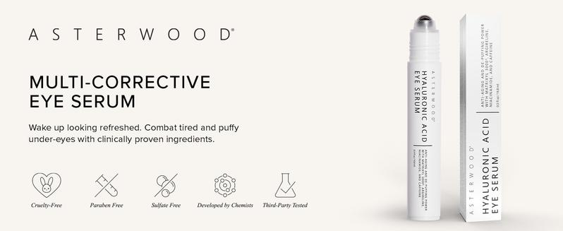 Hyaluronic Acid Eye Serum with Matrixyl 3000, Niacinamide & Caffeine | Anti-Aging Undereye Treatment for Dark Circles, Puffiness, Wrinkles & Fine Lines | 0.5 Fl Oz