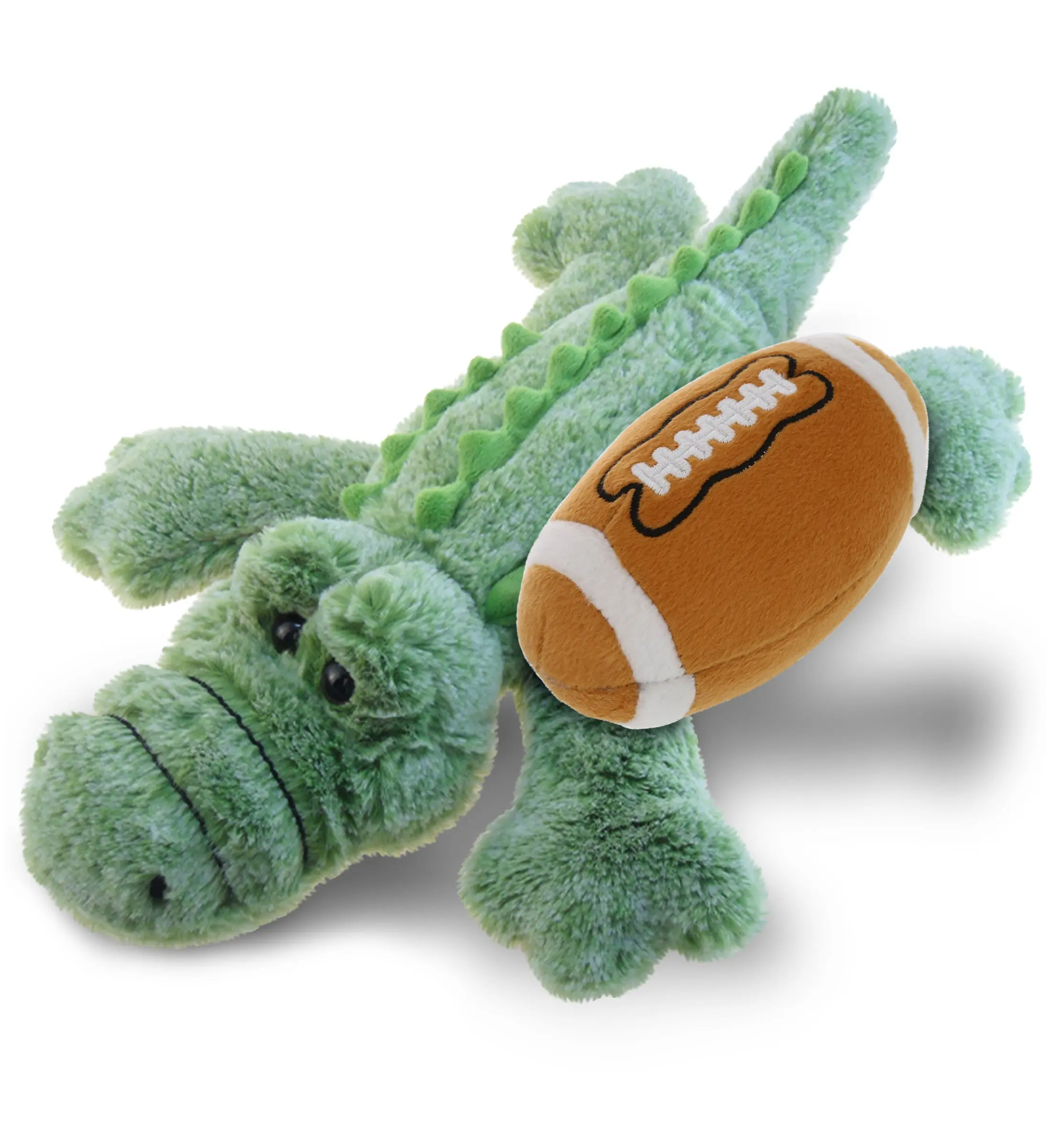 DOLLIBU Large Alligator Plush Football Stuffed Toy - Polyester Material, Realistic Design, Super Soft Filling, Room Accessories