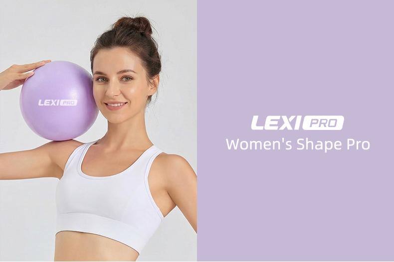LEXI Small Exercise Ball for Pilates Yoga and Barre Workout Anti Burst Mini Stability Ball for Core Balance Training and Back Support Exercise