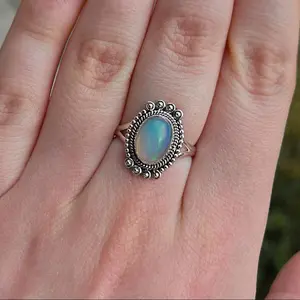 Walo/Ethiopian Opal Sterling Silver Ring