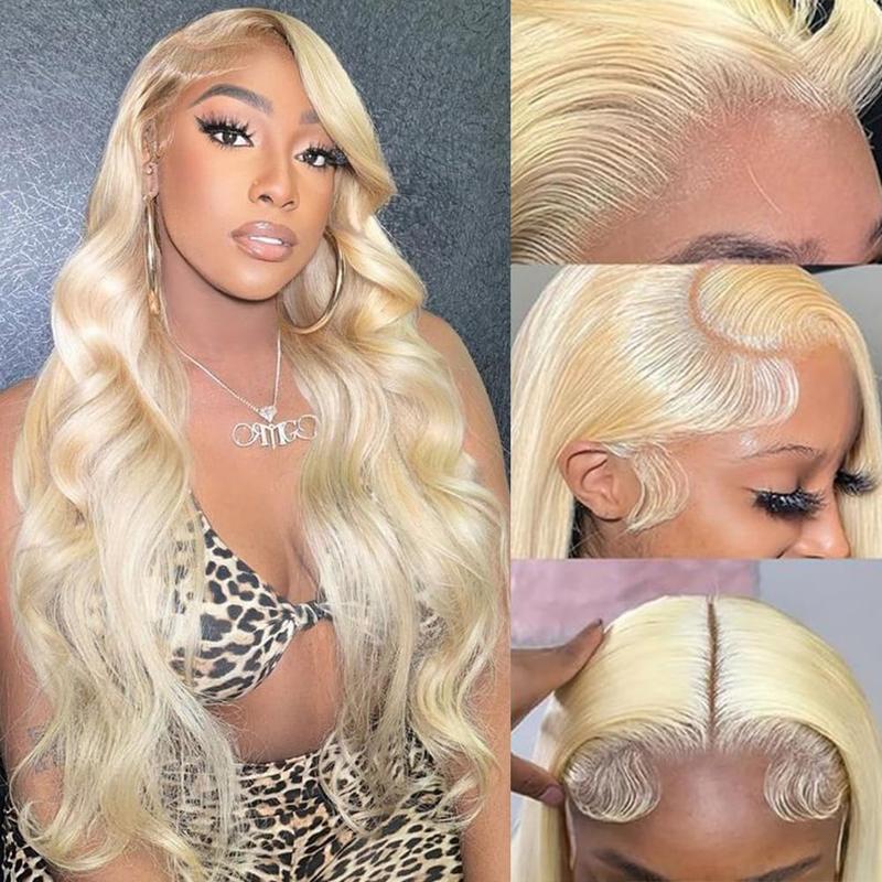 613 Blonde Lace Frontal Wig 13x6 HD Transparent Human Hair Wig For Women Can Be Dyed Pre Plucked With Natural Hairline Colored Wig
