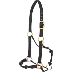 Cashel Nylon and Rope Hybrid Halter- Black