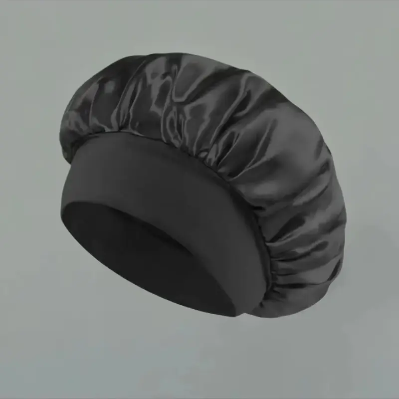 Silk Sleep Cap for Natural Hair & Curls, Soft Satin Sleeping Hat, Sleeping Bonnet, Heatless Styling Tool, Fashionable Unisex Headwear