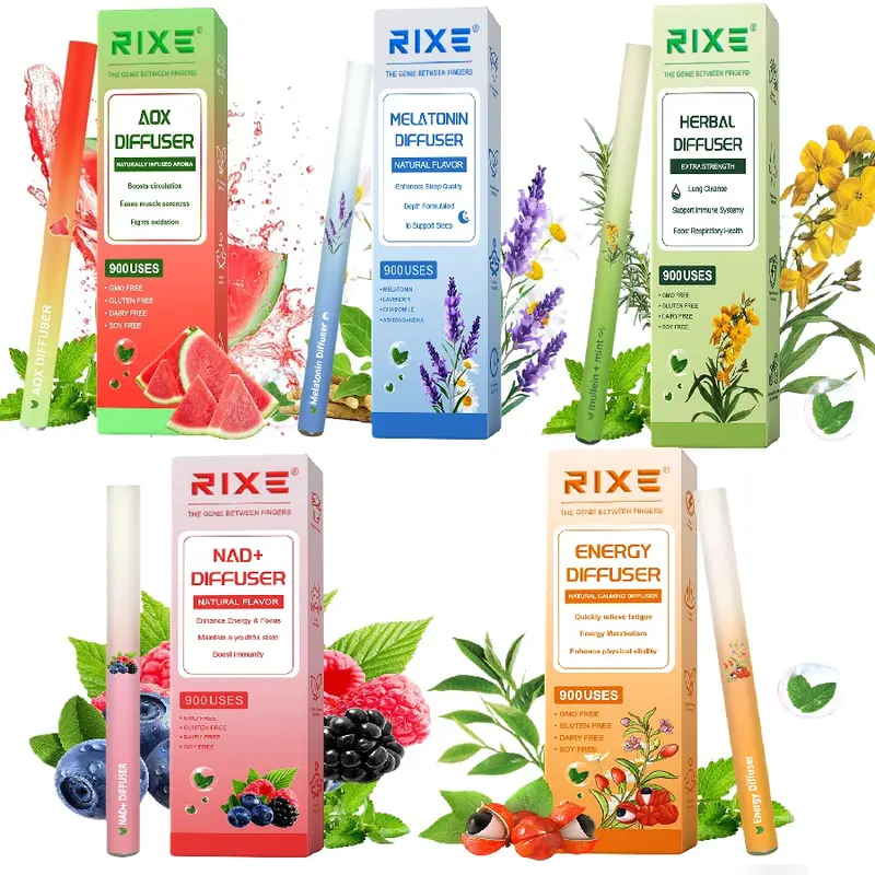 [Five-In-One] Natural Herbal Diffusers – Pure Herbal for Lung Support, Sleep Support, Energy Boost& Relaxation-Mullein & Thyme/Peppermint Extract/Lavender/Dandelion, Suitable for Most People Who Have Discomfort in Their Noses Healthy Therapy Fitness