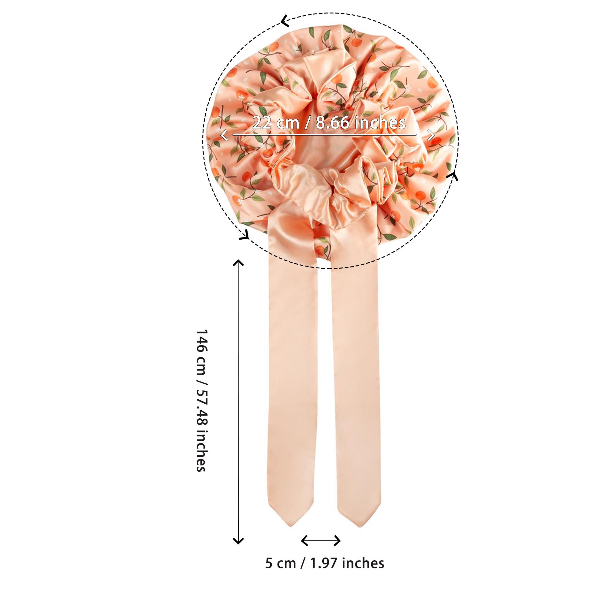 SeSe Code Double Layer Silk Bonnet for Haircare - Soft & Practical Sleeping cap with Elastic Tie Band for Curly & Natural Hair
