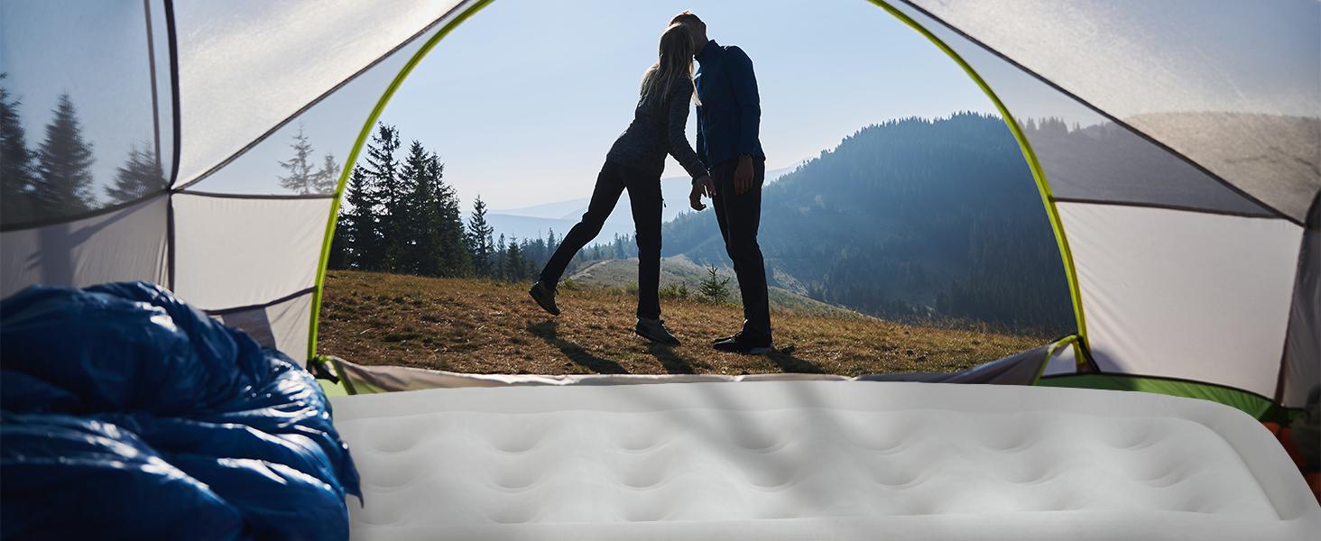 Air Mattress --Inflatable Blow Up Mattress Airbed with Built-in Pump, Double Height, Adjustable Portable for Home or Camping Air Mattress --Inflatable Blow Up Mattress Airbed with Built-in Pump, Double Height, Adjustable Portable for Home or Camping