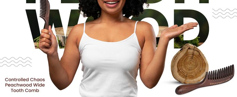 Detangling  Wide Tooth Comb Scalp and Curl Friendly