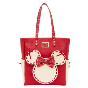 Loungefly Disney Minnie Mouse Rock the Dots Coquette Tote Bag