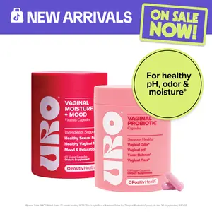 Wet & Wild Bundle - URO Women's Probiotic Capsules (30 Servings) and URO Moisture & Mood Capsules (30 Servings) with Ashwagandha and Gingko Biloba