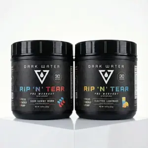 RIP N' TEAR PRE WORKOUT - 250mg Caffeine, 6g Citrulline Malate, 3.2g Beta Alanine, 170mg L-Theanine, 30 Servings, Insane Pumps & Performance