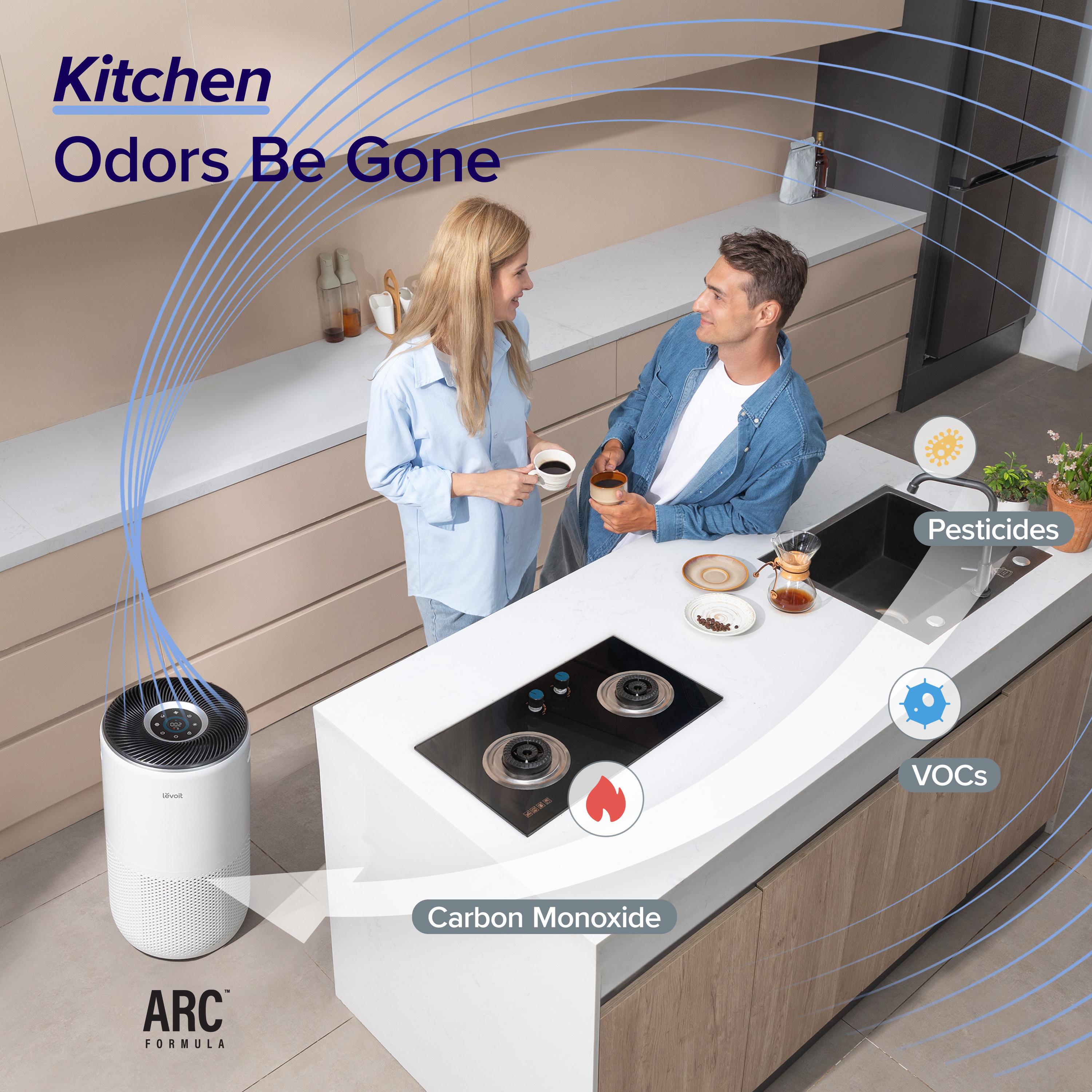 LEVOIT Core 400S Air Purifiers for Home Large Room Up to 1980 Ft², Smart WiFi and Auto Mode, Pet Allergies, Smoke, Dust, Pollen, Pet Odors Remover