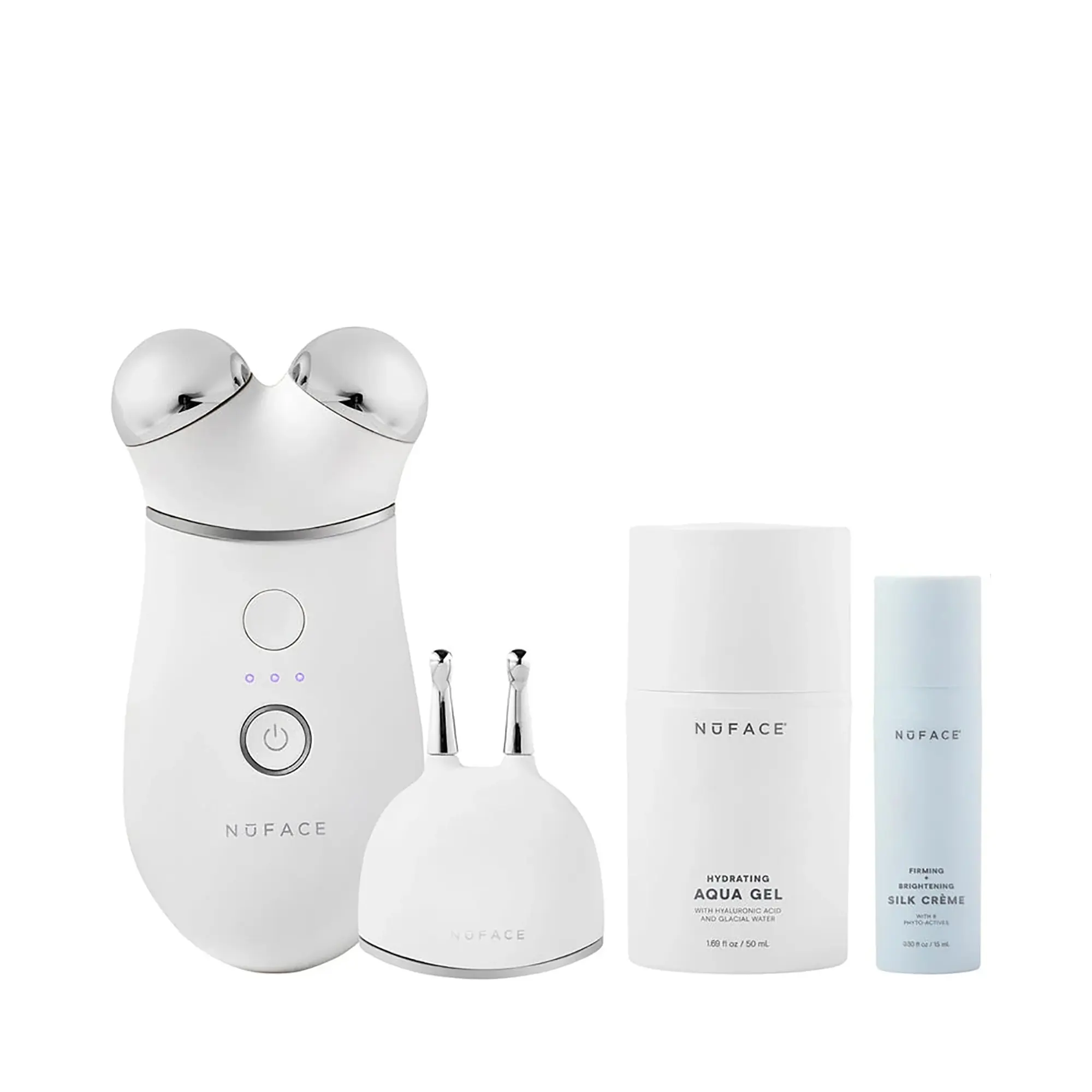 NuFace Trinity+ Facial Skin Firming Tool, with Effective Lip & Eye Attachment Kit
