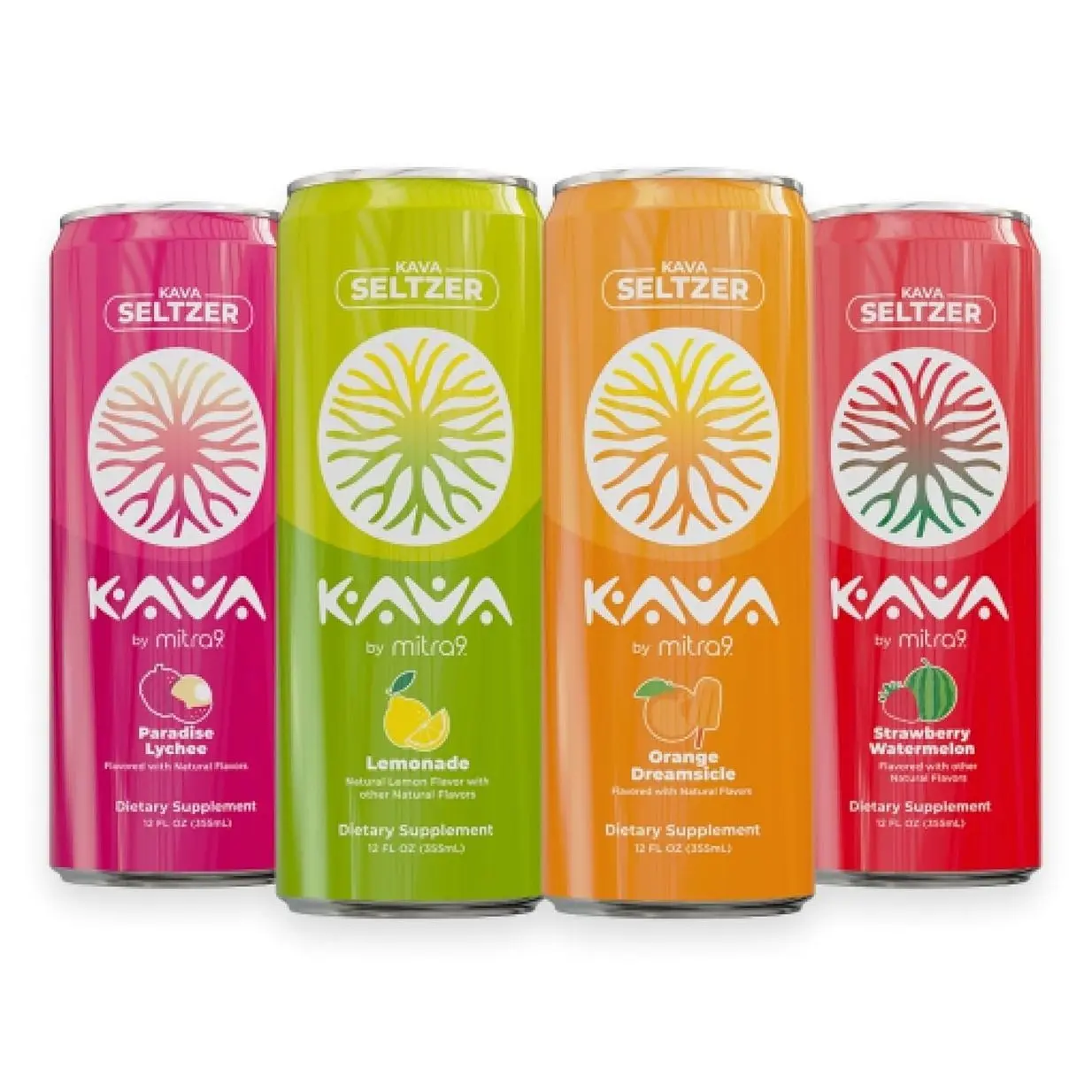 MITRA9 Botanical Beverages - Kava Drink Flavor Variety Pack With Kava Root Extract - Mood Enhancer - Plant Based - Promotes Natural Calm & Clarity (12 Fl. Oz) (4)