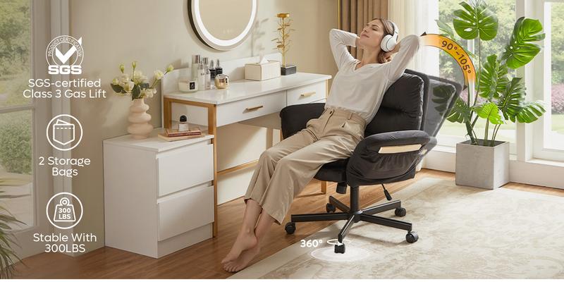 Ergonomic Cross-Legged Office Chair with Flip-Up Arms, Swivel Wheels & Adjustable Backrest for Computer Office Desk Ergonomic Cross-Legged Office Chair with Flip-Up Arms, Swivel Wheels & Adjustable Backrest for Computer Office Desk