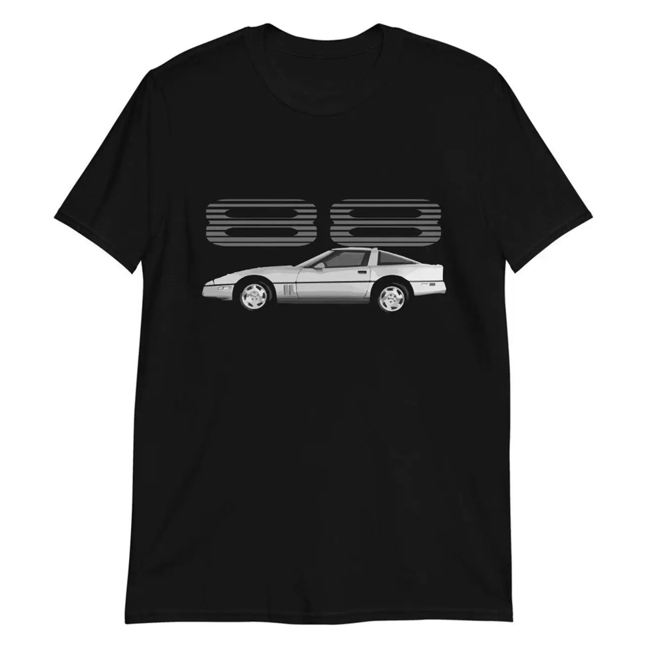 1988 vette C4 80s Car  Black Unisex T-Shirt Sweatshirt Hoodie, Car Enthusiast and Fans Gift