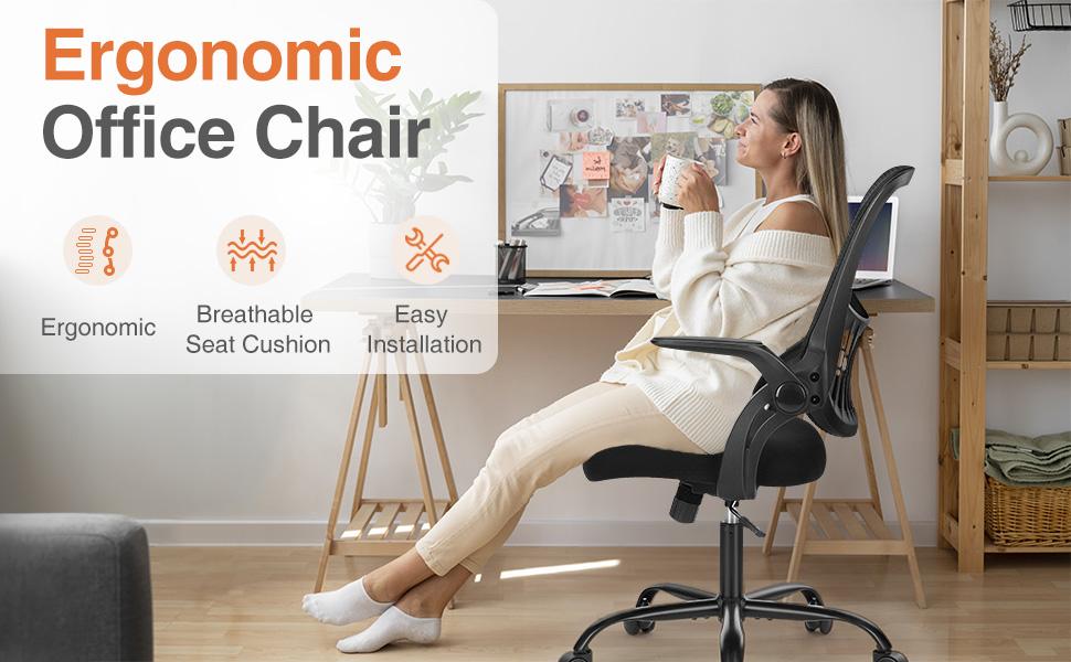 FurnishFlex Tall Office Chair, Drafting Tall Office, Ergonomic Mesh Computer Task Table Chairs