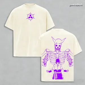 Limited Uchiha Sasuke x Susano - Naruto Anime Double Printed Vintage Washed Tee Unisex Oversize Anime Manga Washed Heavyweight Cotton T-shirt, Gift For Anime Fan Lover