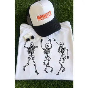 Dancing Skeletons - white