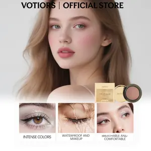 VOTIORS Matte Single Eyeshadow - Long-Wearing Smudge-Proof Travel Size Easy to Apply  Multi-purpose Monochrome Eye Shadow