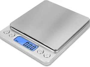 Food Scale, Portable Kitchen Scale, Stainless Steel Kitchen Weighing Scale for Indoor & Outdoor, Bakeware, Digital Weighing Machine, Accurate Digital Scale, Home Modern Measuring Tool, Food Gadgets, Home Decor, Digital Kitchen Scale living room