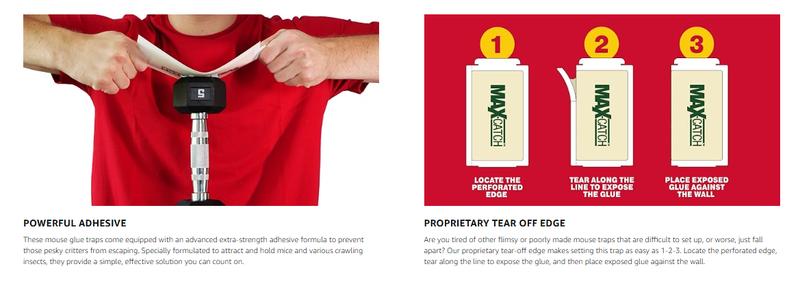 Catchmaster Max-Catch Mouse & Insect Glue Trap 36pk, Mouse Traps Indoor for Home, Sticky Pest Control Adhesive Tray for Catching Bugs, Rats & Rodents, Bulk Classic Glue Boards