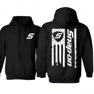Vintage Snap-on 2-Sides Hoodie, Print American Hoodie, Trendy Hoodie, Gift for Men Women