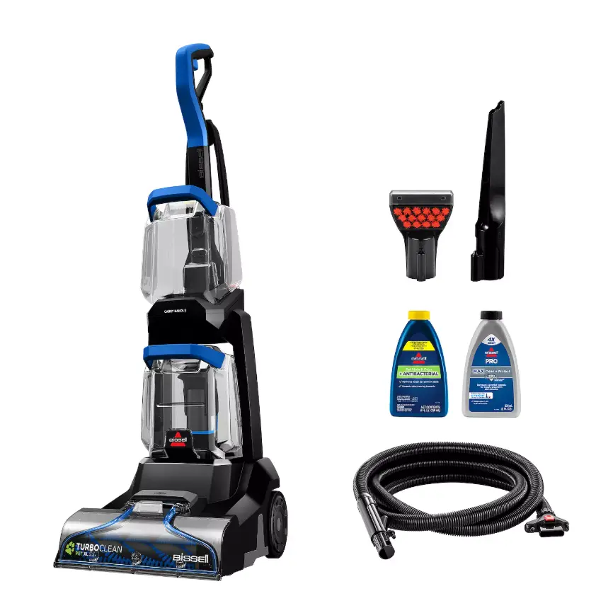 BISSELL TurboClean Pet XL 3738 Carpet Cleaner, Powerful Upright Deep Cleaning Machine for Pet Stains, Dirt & Odors, XL Capacity, Multi-Surface Carpet & Upholstery Cleaner for Home