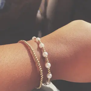 Women's Fashion Jewelry Set, 7-Piece CCB Beads & Imitation Pearl Beaded Bracelet Kit, Faux Pearl Jewelry, Pearl Bracelets, Pretty and Stylish Accessory for Daily Wear & Parties
