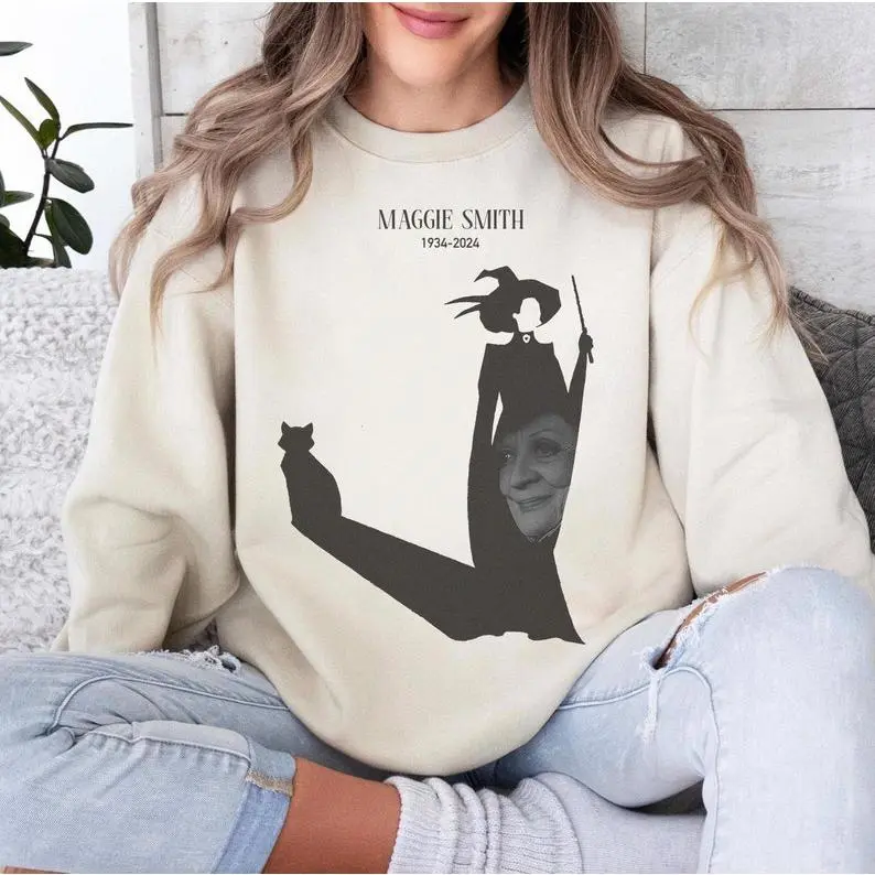 Minerva Mcgonagall Tee, Maggie Smith, Rest In Peace, Maggie Smith RIP, Hogwarts, Rest In Peace, Gryffindor Shirt, Wizard Shirt Z0