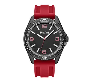 Kenneth Cole Reaction Men's Red Silicone StrapWatch