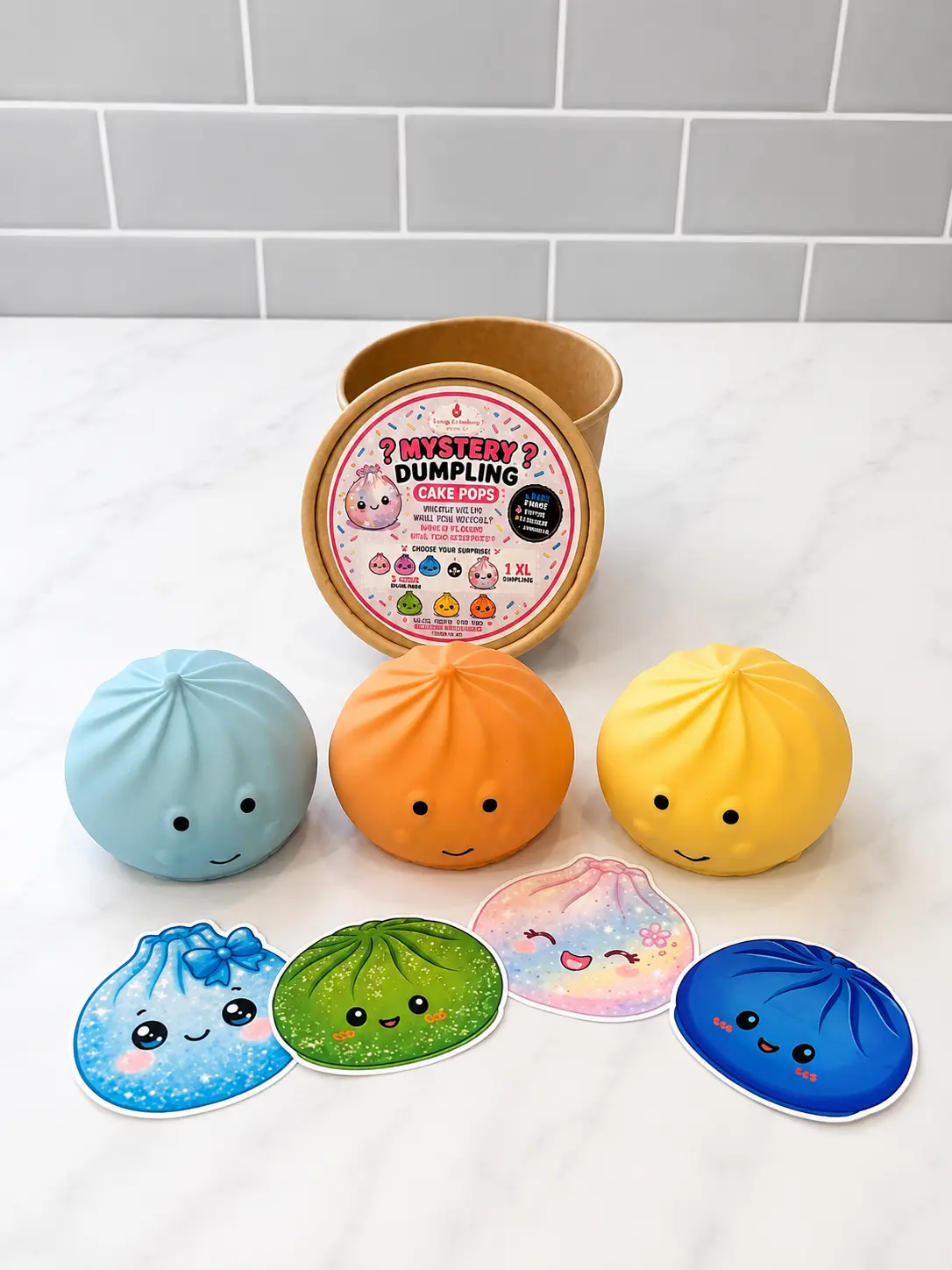 Mystery Dumpling Cake Pops – Surprise Color & Flavor | 3 Mini or 1 XL
