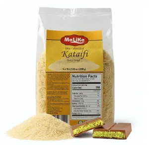 MELIKE Dried & Chopped Kataifi Shredded Fillo Dough 7oz (200g). dried Kadayif Pastry Dough, Ingredient for The Viral Dubai Chocolate Bar, Shredded Phyllo, Kunafa, Knafeh, Kataifi