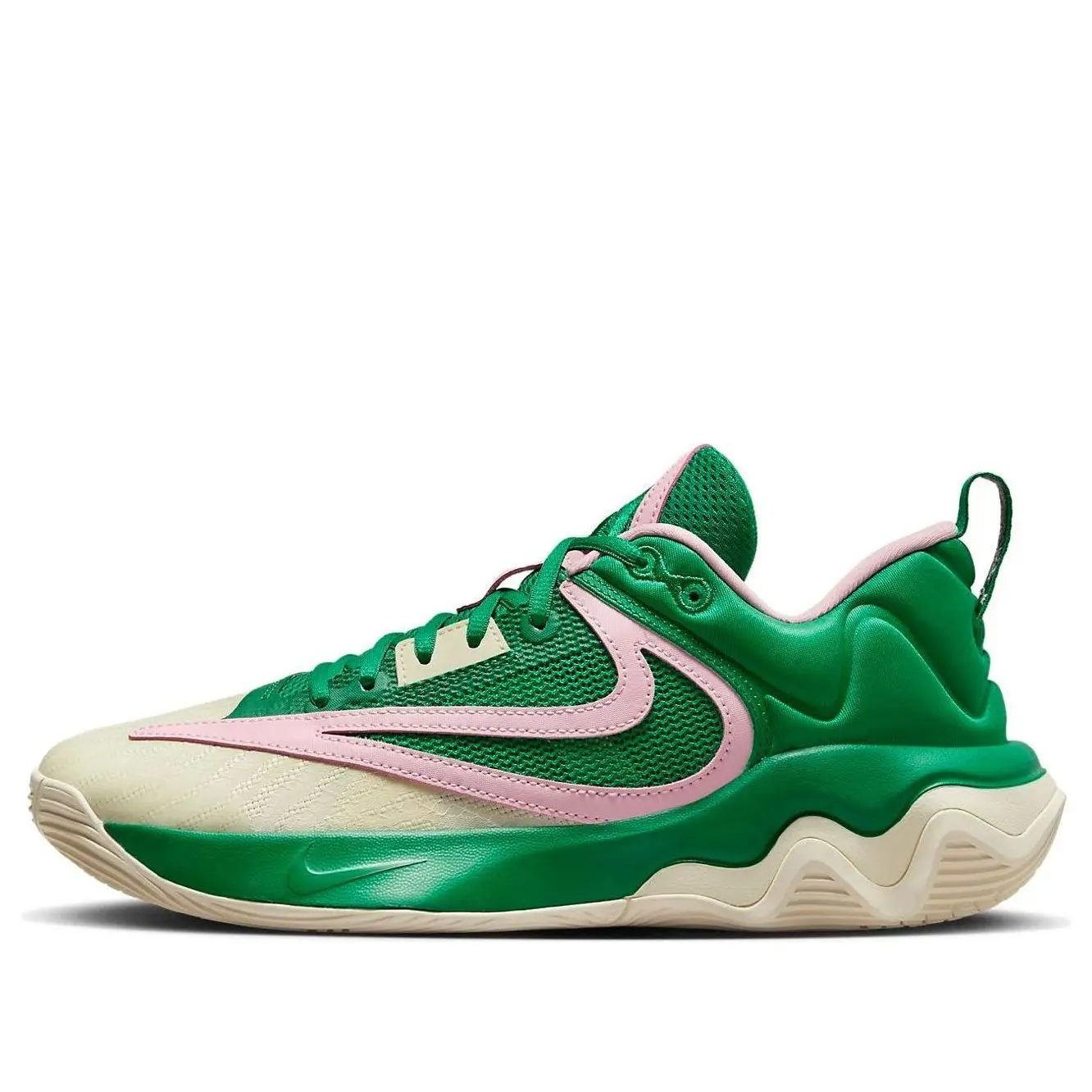 Nike Men's Giannis Immortality 3 Model TX Basketball Shoes - Green and Pink Athletic Sport Sneakers