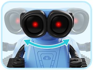 Sgile Remote Control Robot Toys with Music, LED Emojis Eyes, Auto-Demonstration, RC Rechargeable Emo Robot for Kids 3-7 Years Old, Gift