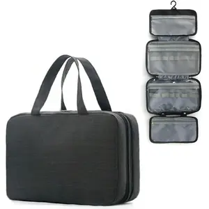 Travel Toiletry Bag - Hanging Toiletry Bag for Women & Men, Makeup Bag/Big Comparment, Waterproof for Travel Accessories, Travel Essentials