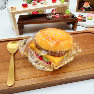 SquishyGlamToy Beef Cheese Burger Squishy Juicy Burger | Cheese & Beef | Taba Squishy | Soft Slow Rising