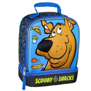 Scooby-Doo Scooby Snacks Dual Compartment Insulated Lunch Tote Bag 10"