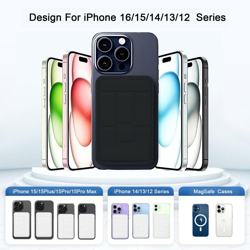 10000mAh Magnetic Power Bank,Foldable Wireless Portable Charger with USB-C Cable with LED Display,Fast Charging for iPhone 17/16/15/14/13/12 Pro/Pro Max/Plus, Compact Silicone Suitable for outdoor use.