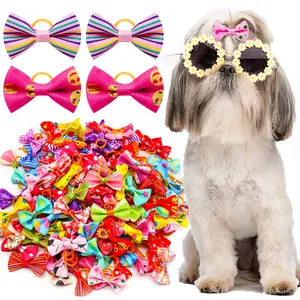 Your spoiled pup found the 60pcs Mega Pack!  Adorable Dog Hair Accessories & Bows with Cute Patterns for Small Dogs, Puppies & Cats. Funny Pet Grooming Supplies for Daily Glow Up. Lightweight Dog Products & Hair Accessory for Holiday Styling