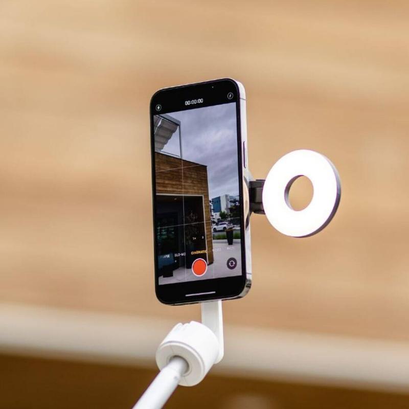 KraftGeek Magstand Magnetic Selfie Stick Tripod for iPhone and Android, 64" Phone Tripod Compatible with MagSafe, Fit for iPhone 17 and Pixel 10, MagSafe Case and Other Phones with Metal Ring