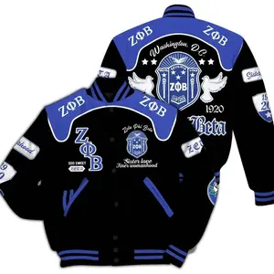 Zeta Phi Beta Varsity Jacket, Zeta Phi Beta Style Z Phi B 1920 Dove Curve Style 1913 Sorority Jacket rdf FDI