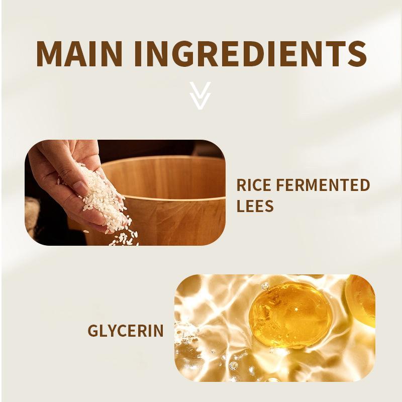 ROZINO Sake Lees Hand Mask - Silky Smooth Formula for Hand Skin Care & Moisturization - 280g Net Weight