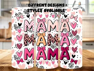 Mom Drinkware-20oz & 40oz Stainless Steel Tumbler Hot Cold Insulated Cup with Lid & Straw