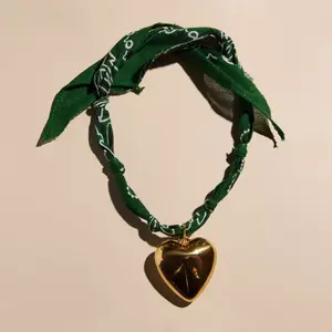 Dark Green Bandana Necklace