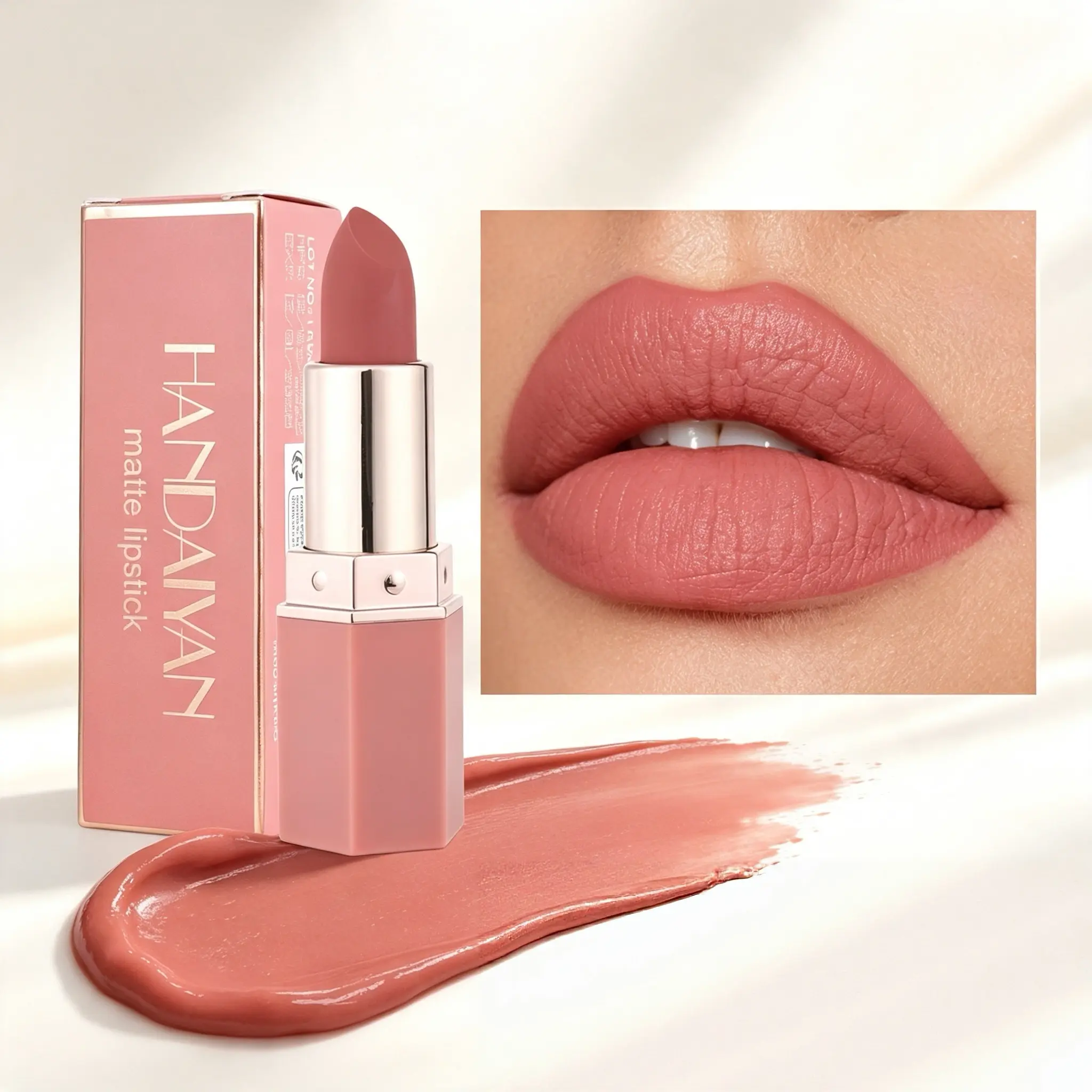 Summer Makeup, Matte Lipstick, Long Lasting Moisturizing Matte Lipstick, Suitable for All Occasions Lip Makeup, Girls and Women Makeup Accessories, Moisturized Lipstick