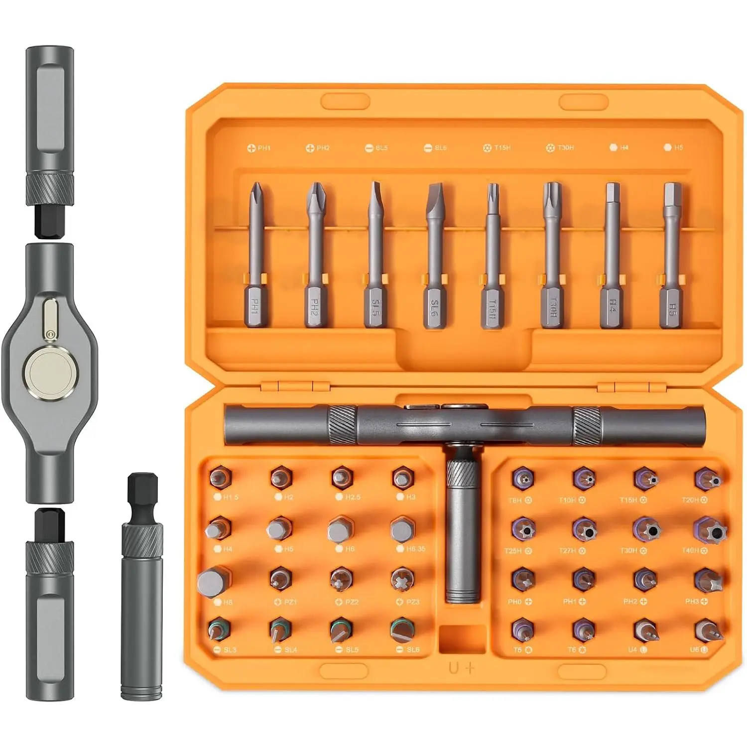 42 in 1 Ratchet  Set,   Kit, DIY Ratchet  Kit with Detachable Ratchet Handle, Portable Repair Tool Kit for Household Electronics Furniture