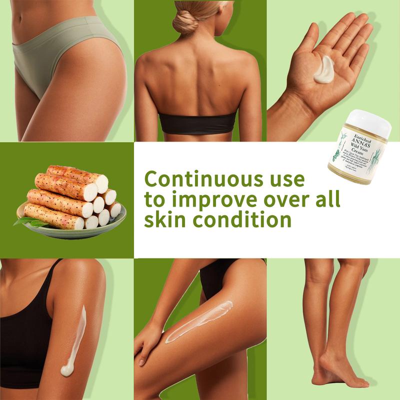 Enriched Anna's Wild Yam Cream Organic for Hormone Balance Women's Support for Perimenopause & Menopause All Skin Types 10g Topical Cream